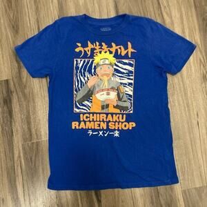 Naruto‎ Shippuden Ichiraku Ramen Shop Kids XL Blue T-Shirt Children's